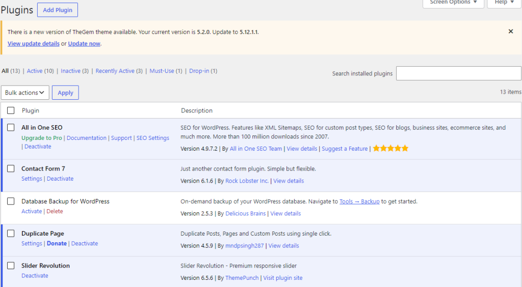 Wordpress Plugins