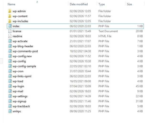 wordpress-core-files wordpress core files