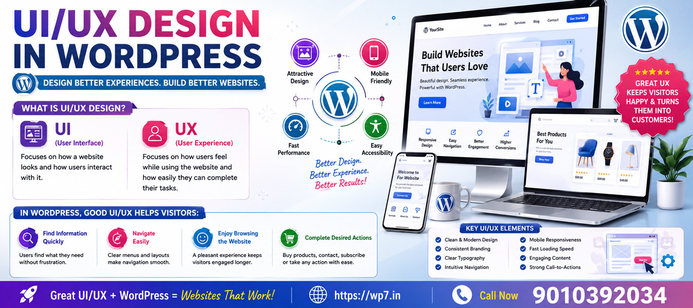 UI UX Design in Wordpress