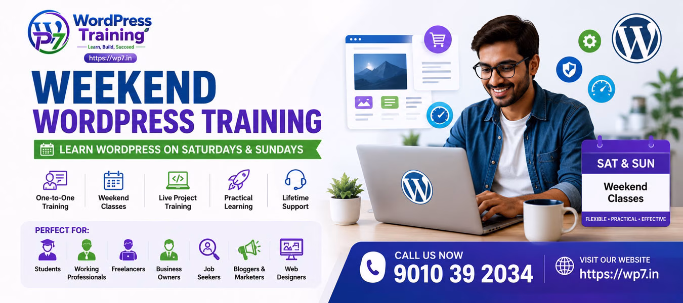 Weekend WordPress Training with Live Project