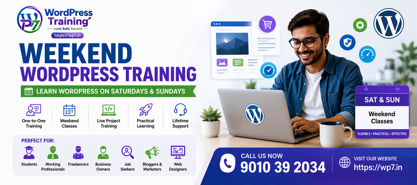 Weekend WordPress Training with Live Project