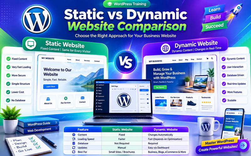 Dynamic website example