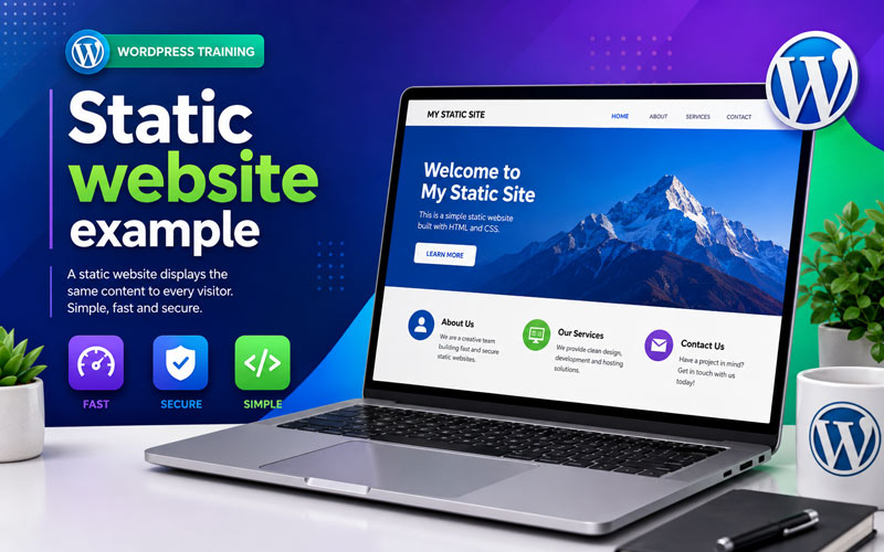 Static website example