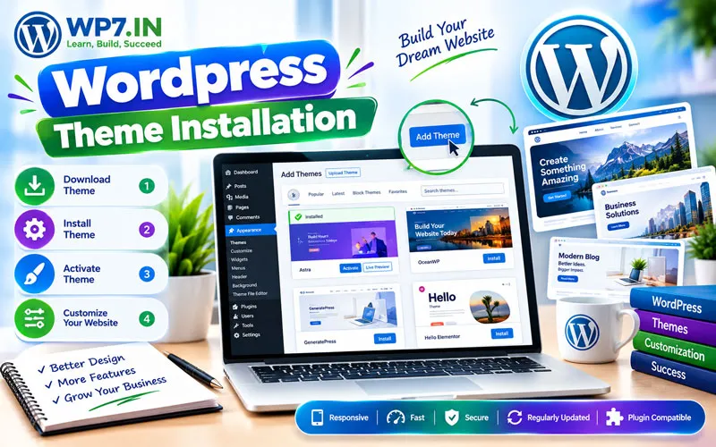 wordpress theme installation