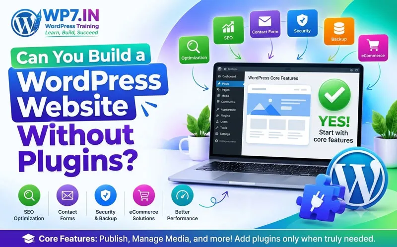 Can You Build a WordPress Website Without Plugins