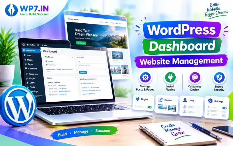 Wordpress Dashboard Website Management